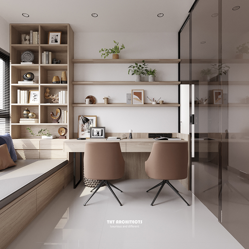 tht architects - Chung cư Lavita Charm - phòng khách bếp 02